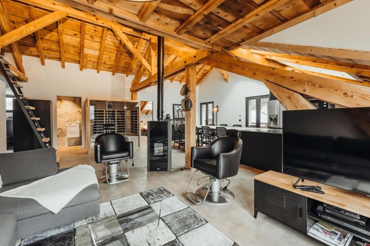 Luxurious 3-Bedroom Flat With Sauna And Garage Шамоні Екстер'єр фото
