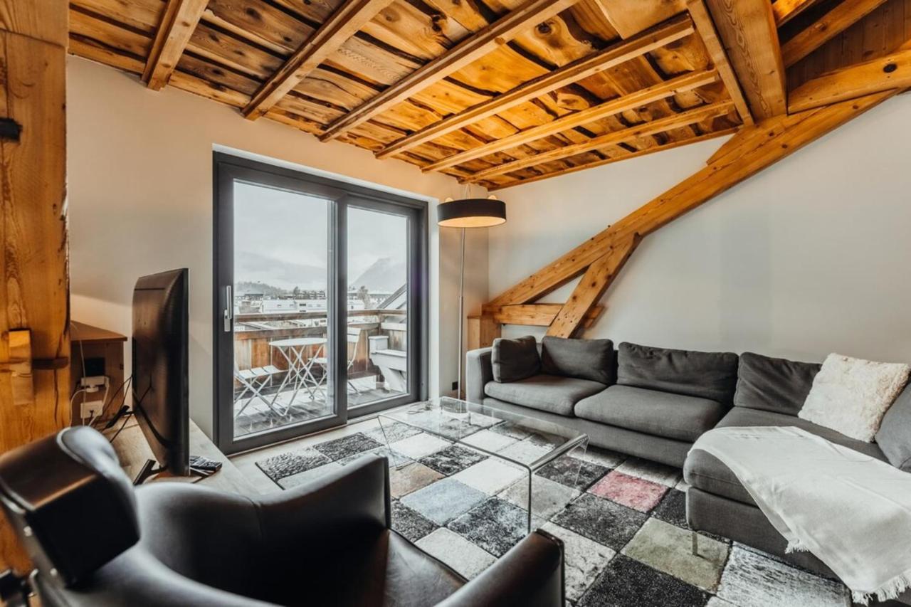 Luxurious 3-Bedroom Flat With Sauna And Garage Шамоні Екстер'єр фото